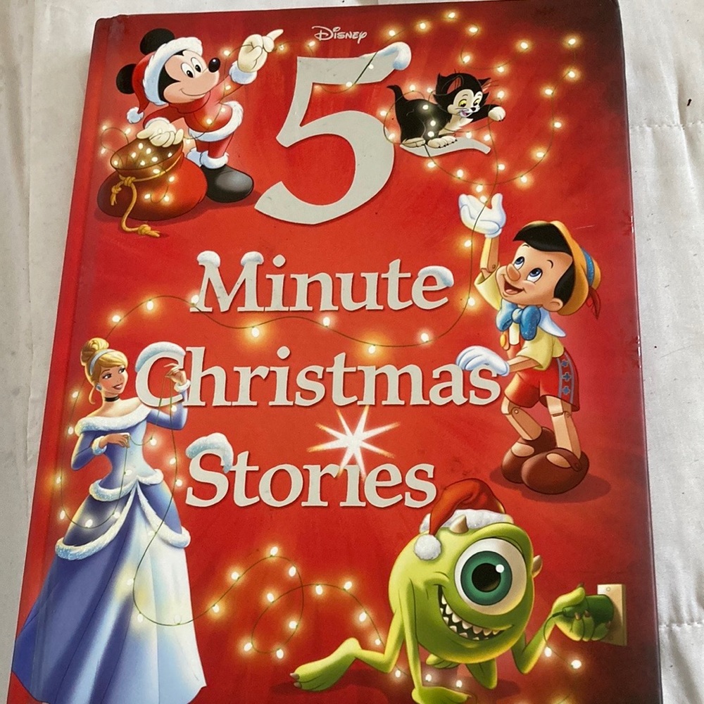 Disney Christmas book with all types of stories about different characters